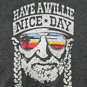 Gray Graphic Tee - Have a Willie Nice Day